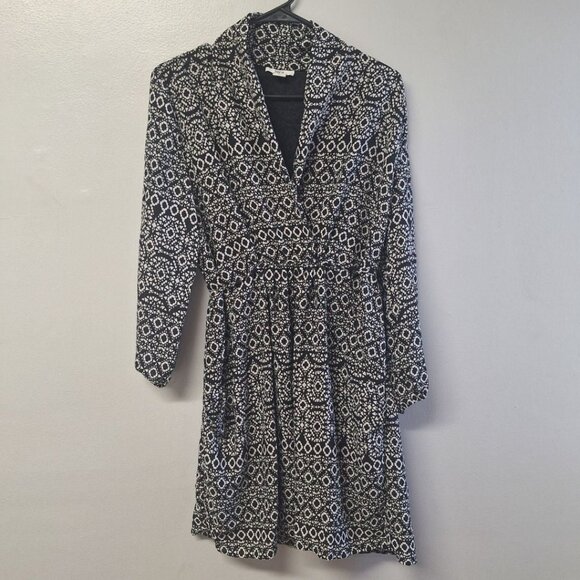 Bar III Dress Long Sleeve Lightweight Short Flowy Tie Waist Womens Large - Picture 1 of 11